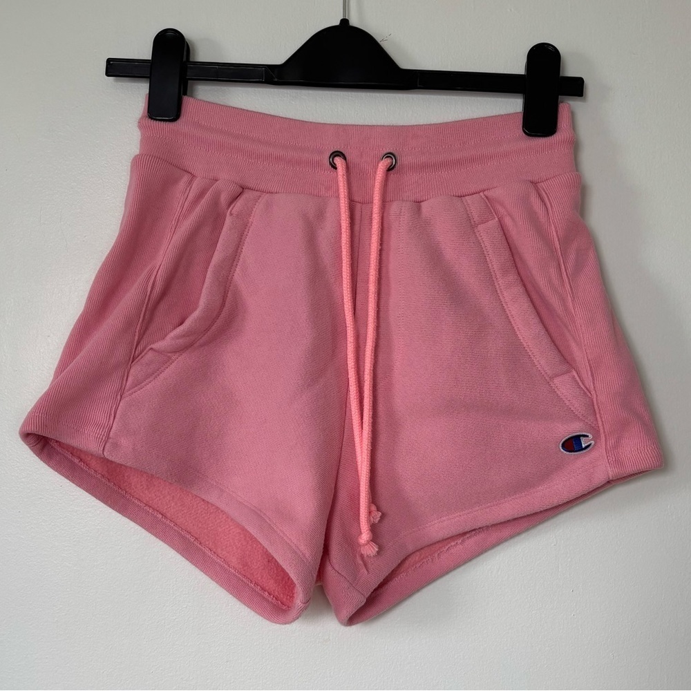 🎉4/30$🎉 Champion Y2K Pink Fleece Shorts - Size XS